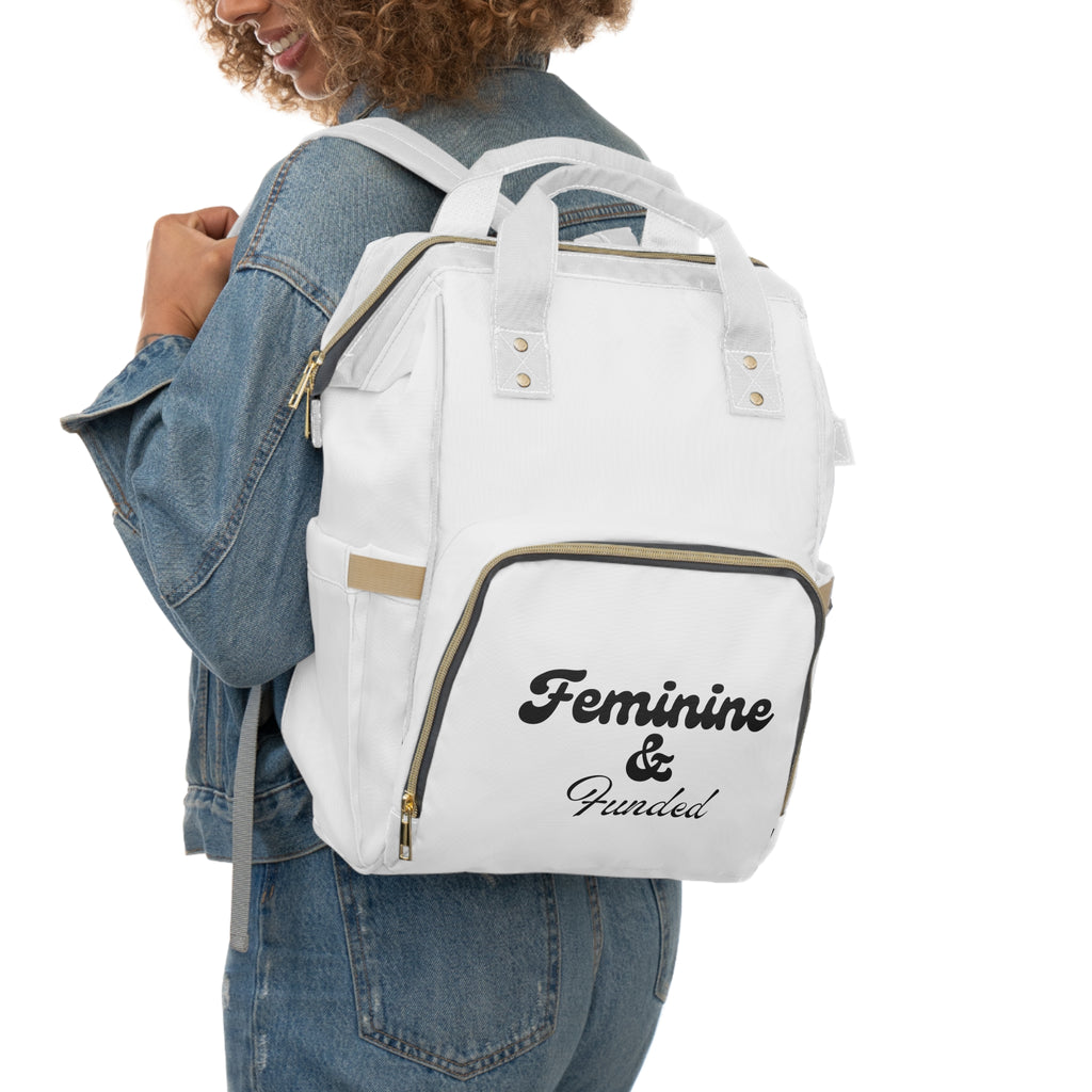 Feminine & Funded Diaper Backpack – Stylish Multifunctional Baby Bag