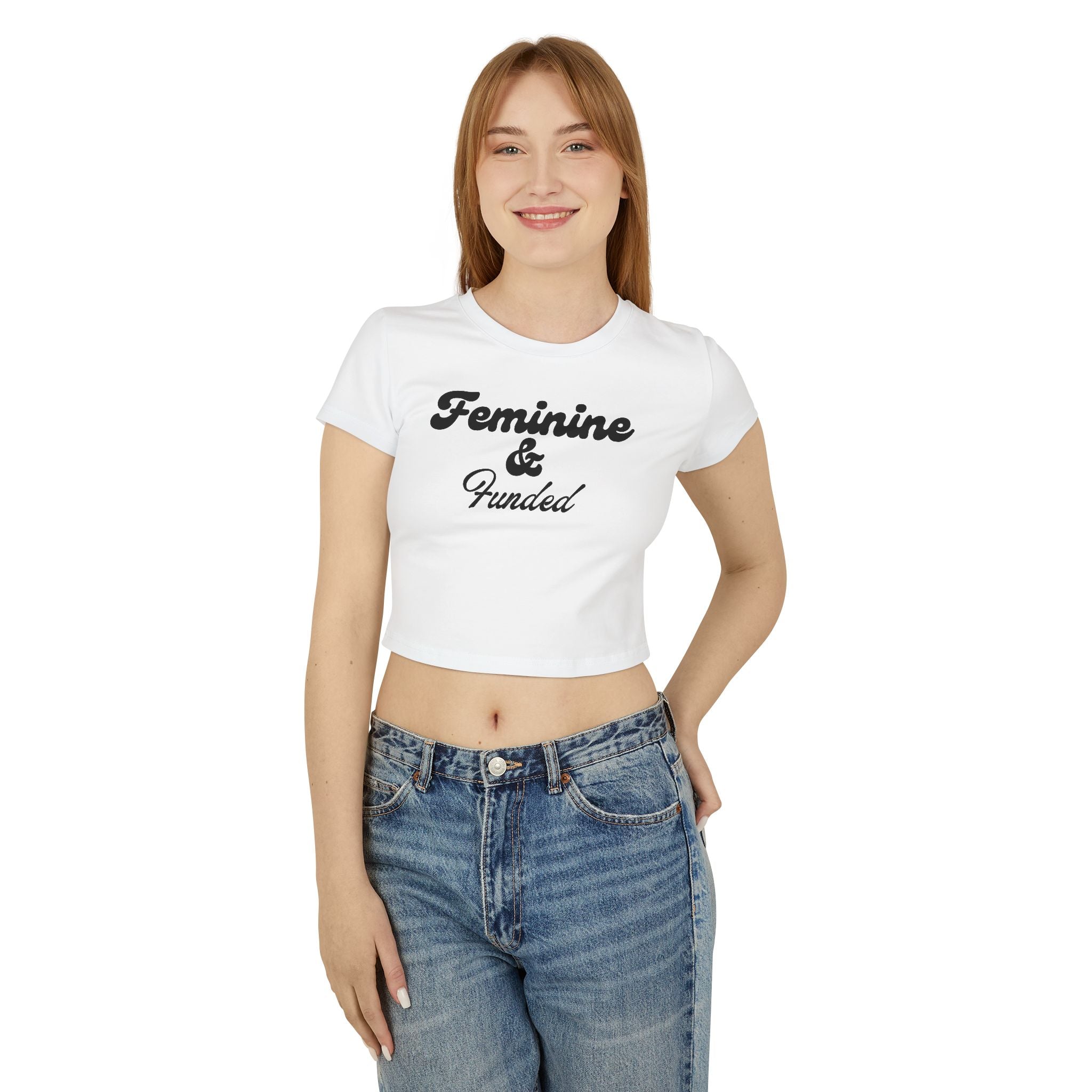 Feminine & Funded Women's Baby Tee