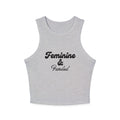 Feminine & Funded Racer Tank top