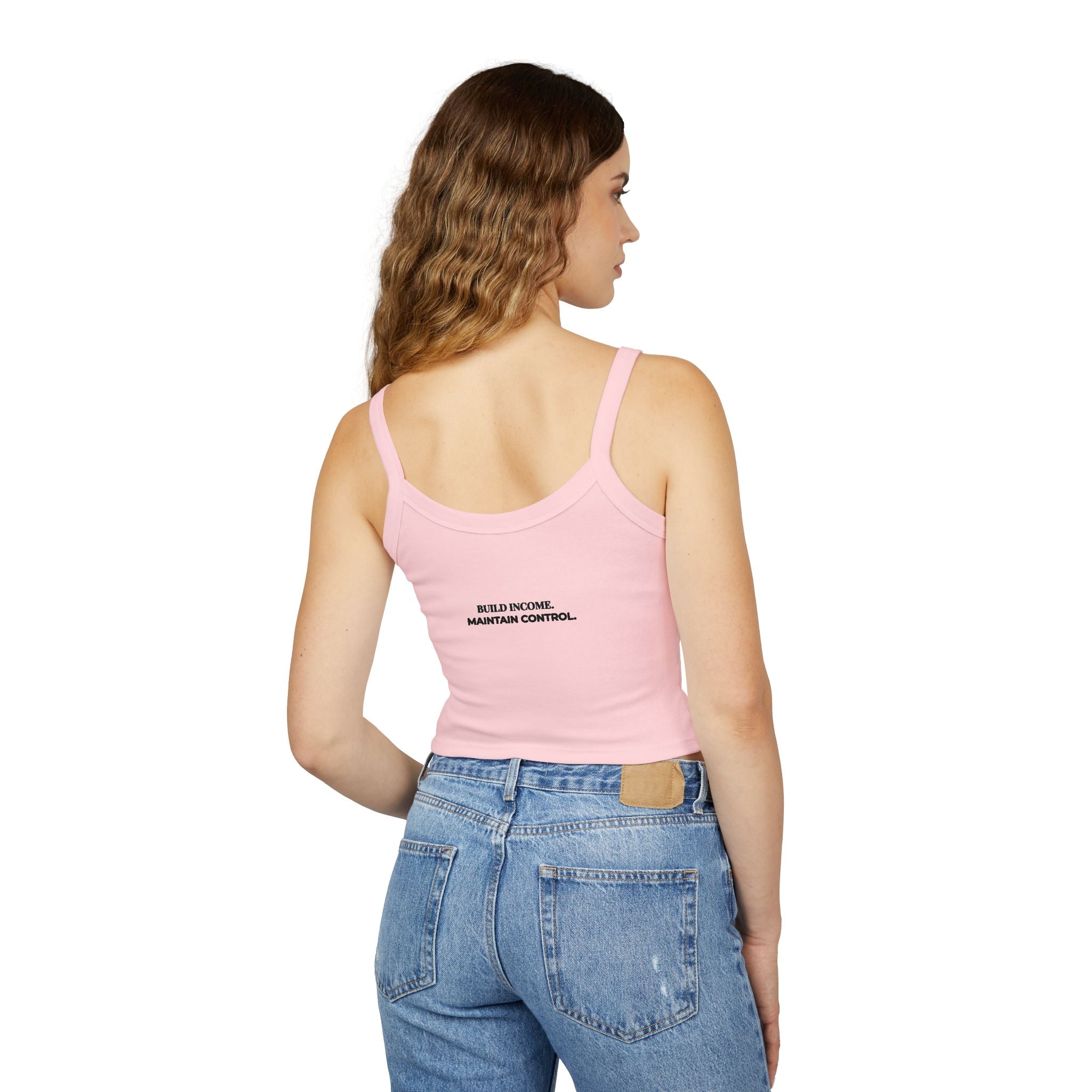 Feminine & Funded Spaghetti Strap Crop Tank