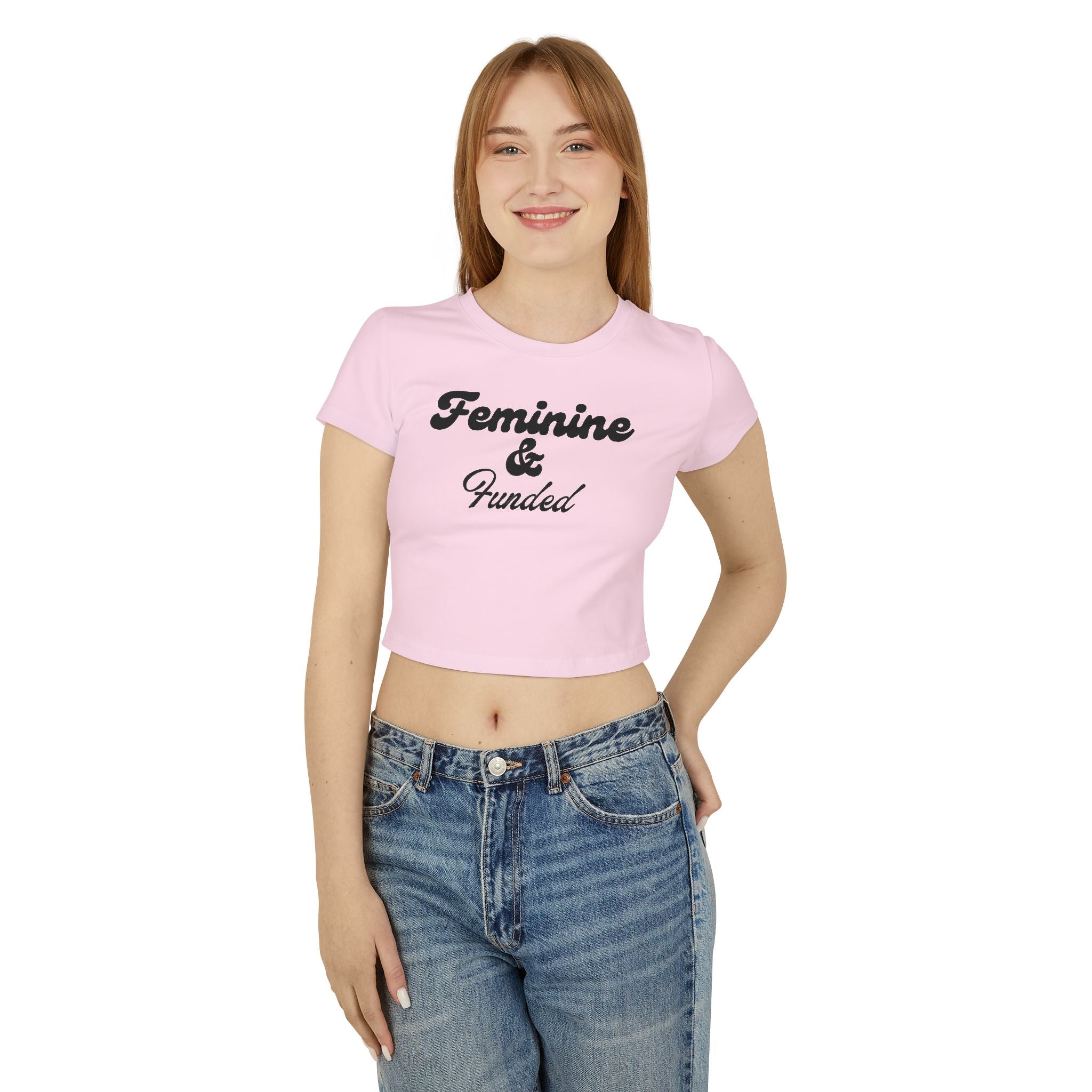 Feminine & Funded Women's Baby Tee