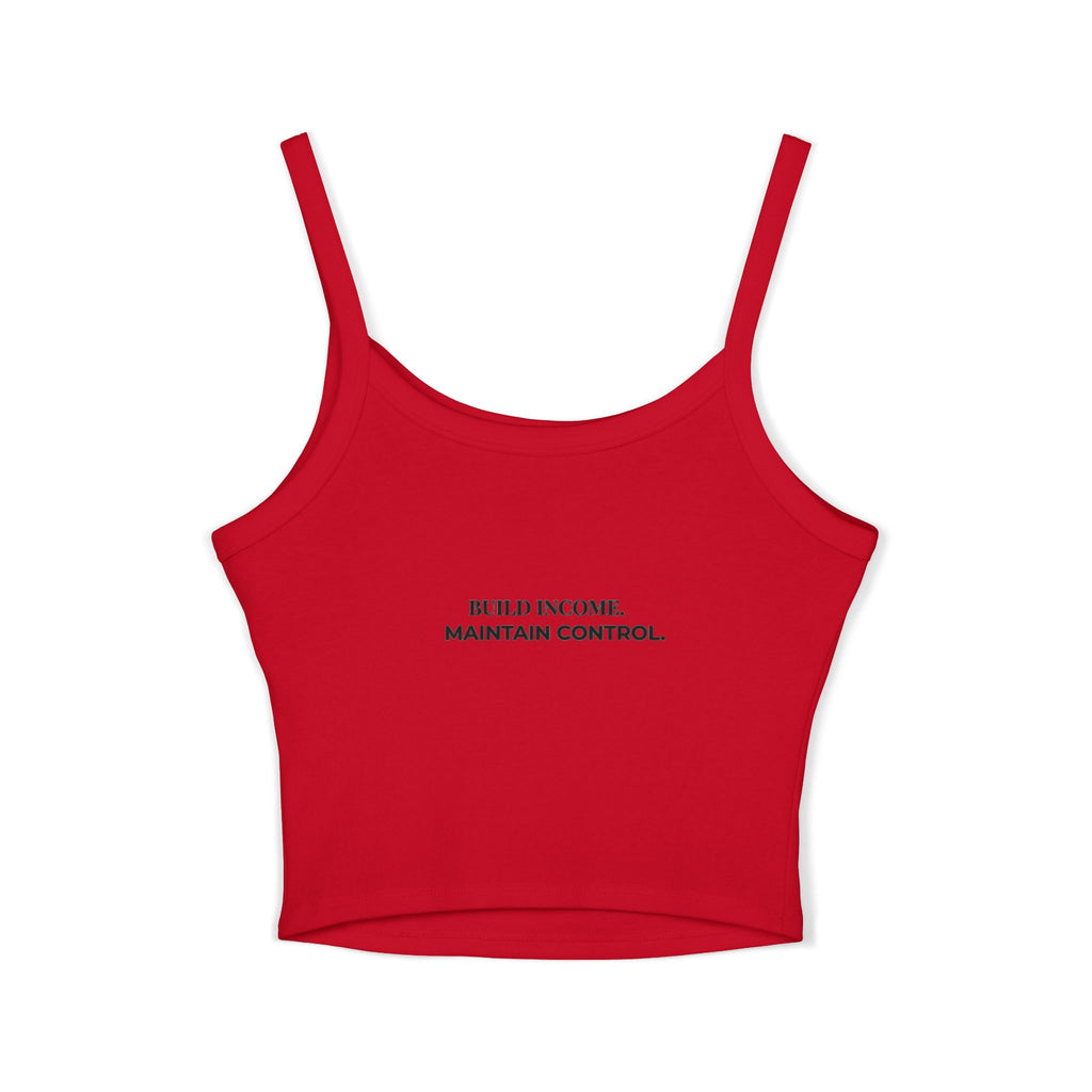 Feminine & Funded Spaghetti Strap Crop Tank