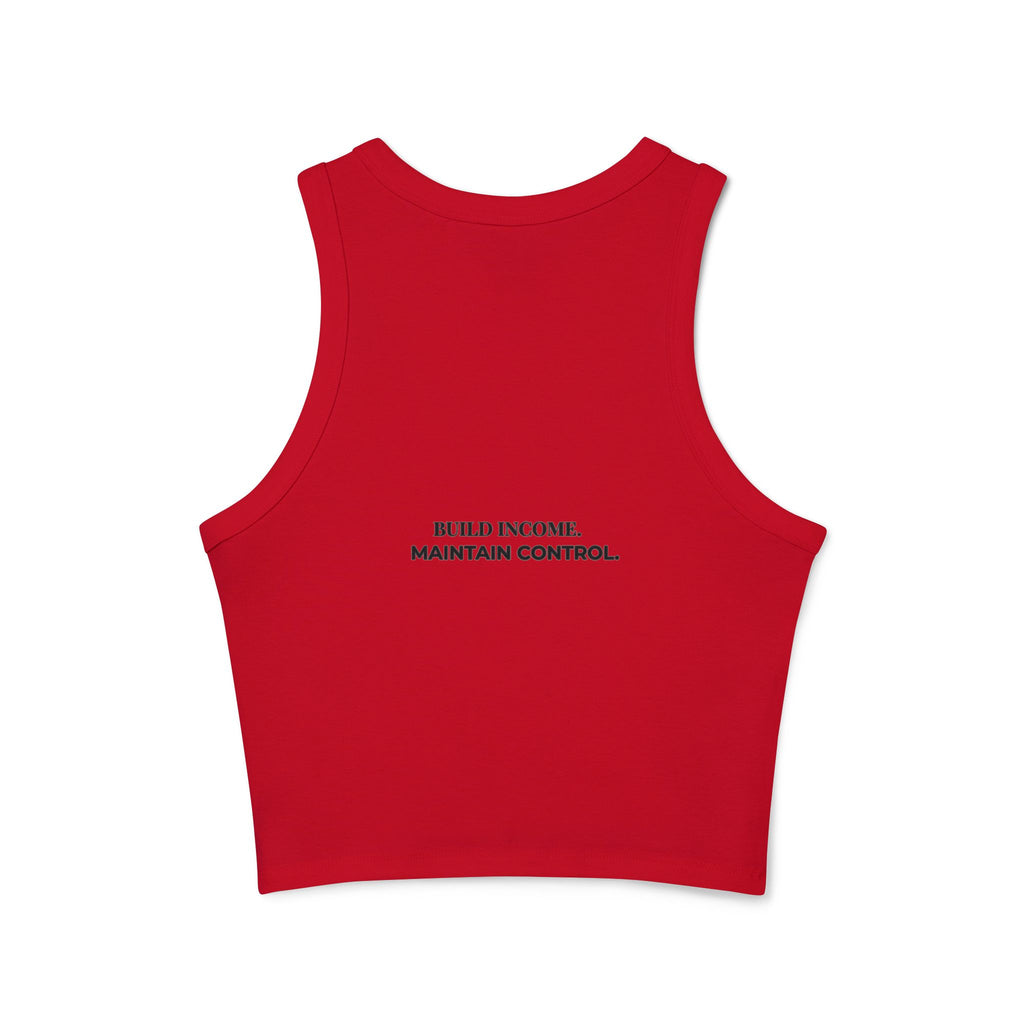 Feminine & Funded Racer Tank top