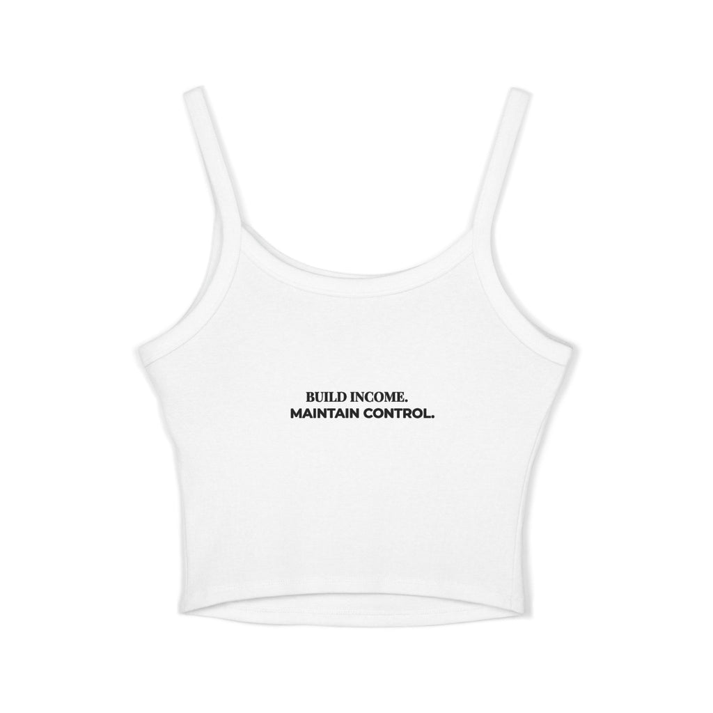 Feminine & Funded Spaghetti Strap Crop Tank
