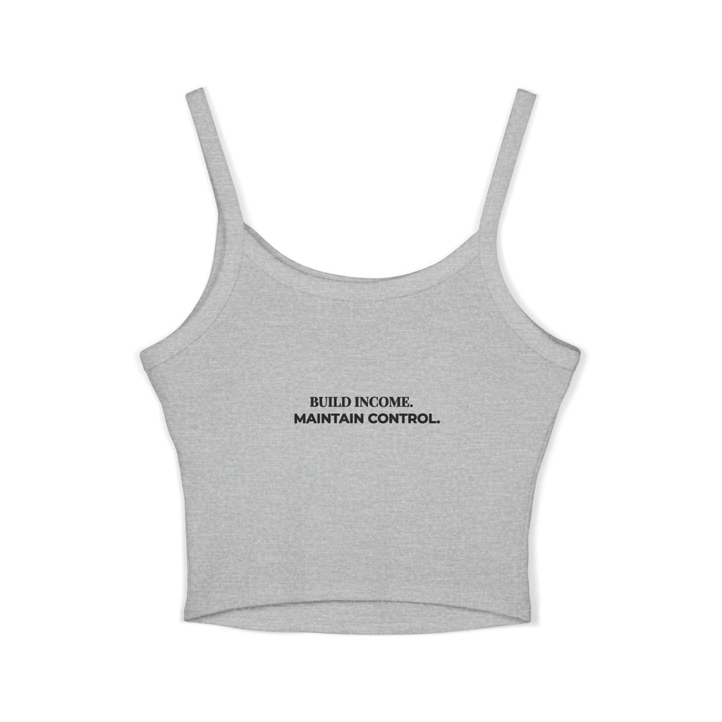 Feminine & Funded Spaghetti Strap Crop Tank