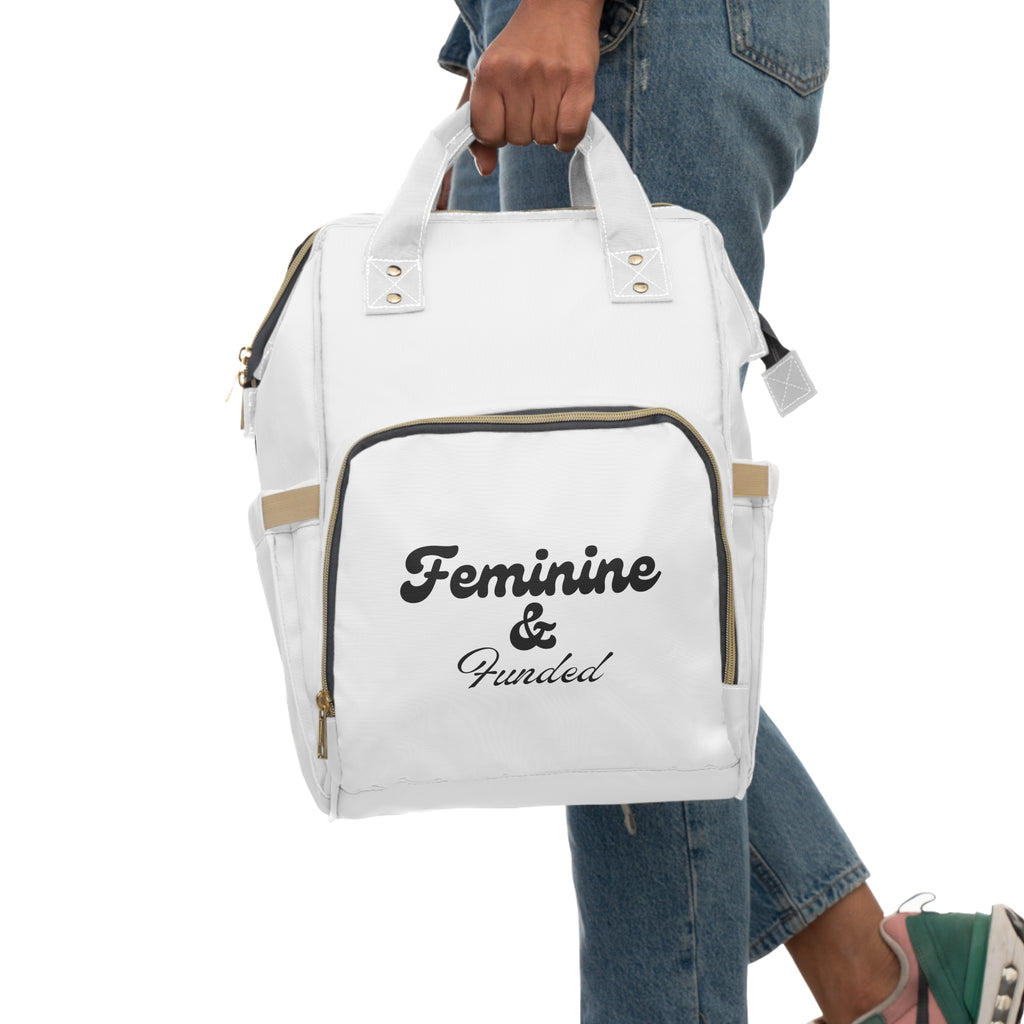 Feminine & Funded Diaper Backpack – Stylish Multifunctional Baby Bag